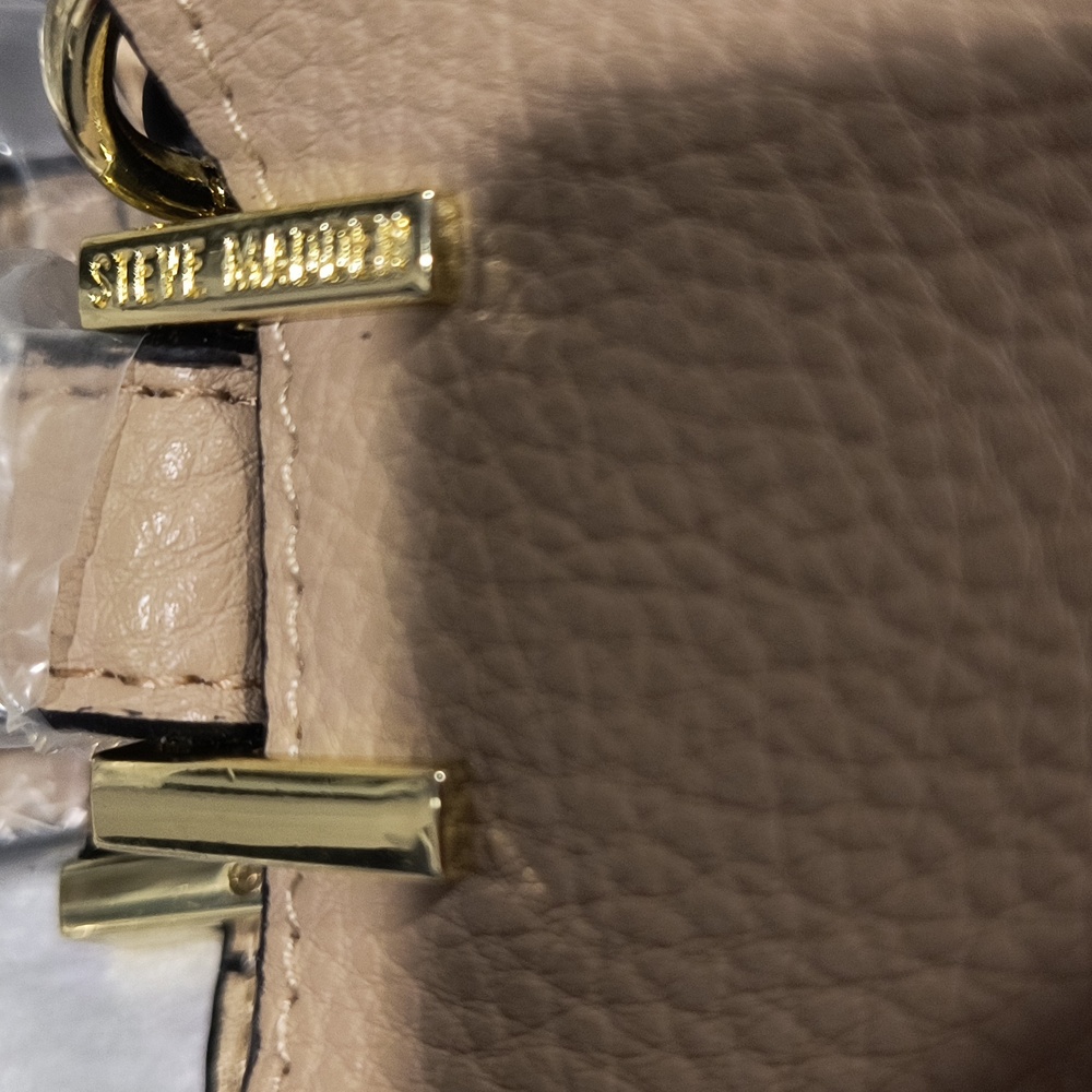Steve Madden B Barker bag in Sand, removable pouch, Twilley, sueded lining, NWT - Picture 9 of 10